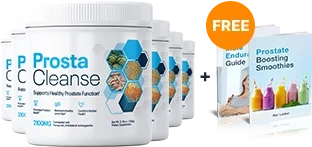 ProstaCleanse 6 bottle best value package with 2 free bonus guides